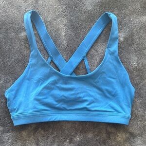 Wodbottom Blue Cross-Back Sports Bra